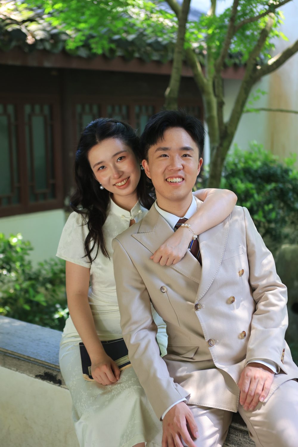 李逸轩与任梓萱合影：初见